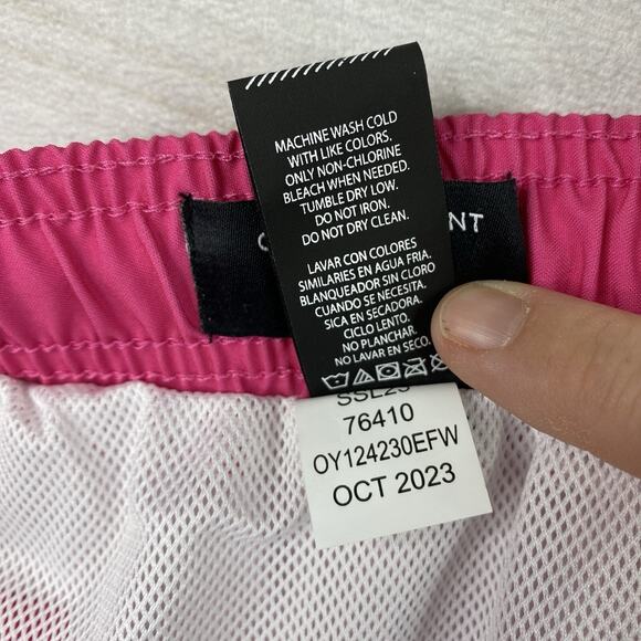 Ocean Current Mens Swim Shorts Sz L Pink Ombre 4-Way Stretch Mesh Lined NWT - Picture 12 of 13